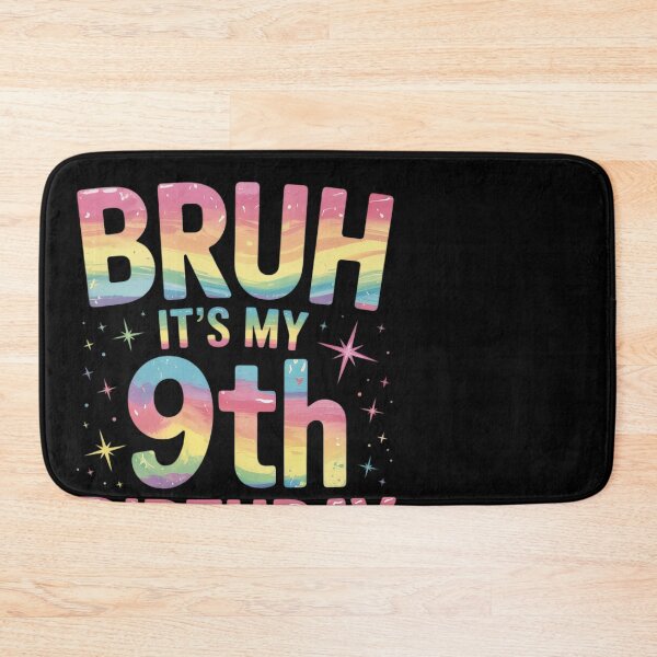 Item preview, Kids Bruh Its My 9th Birthday Tie Dye Fun Bday Girls Boys  designed and sold by MonsterBuddiess.
