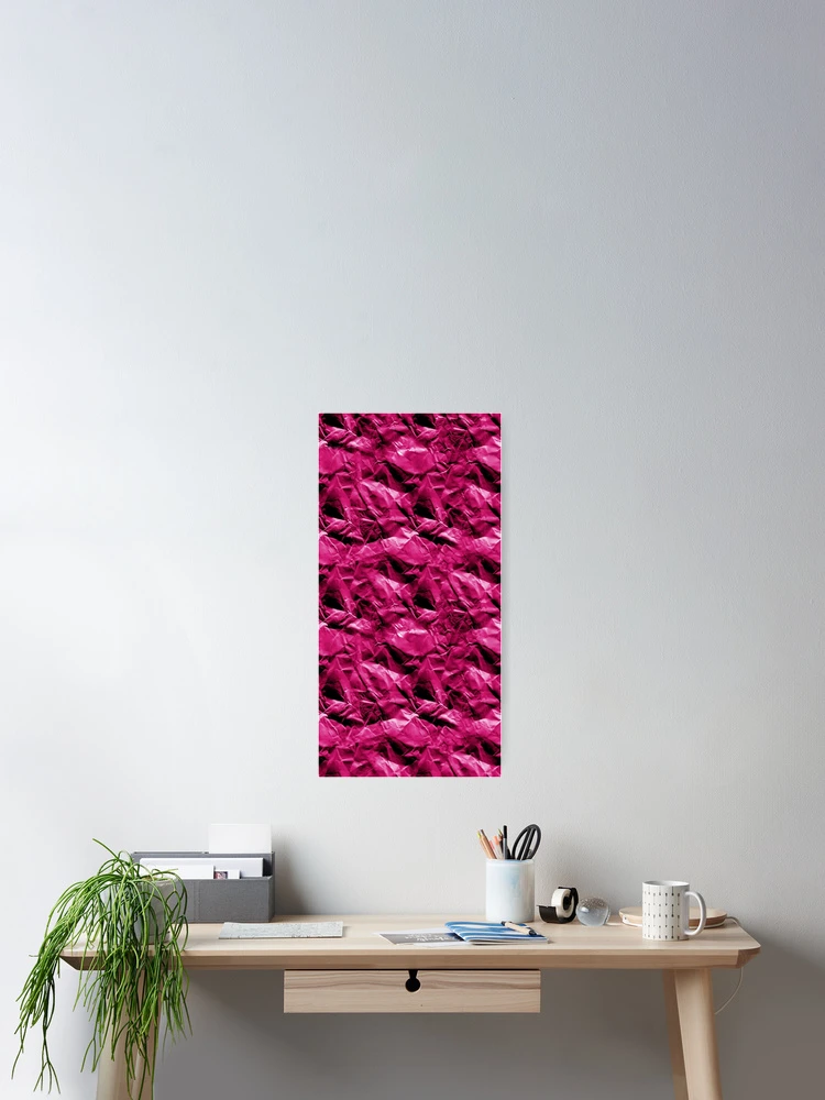 Thumbnail 2 of 3, Poster, Pink Rough Paper Texture Pattern Design designed and sold by PatternTitan.