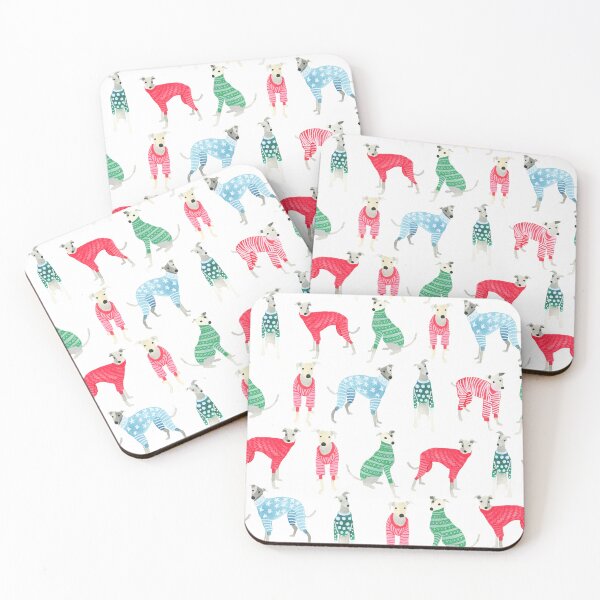 Item preview, Greyhounds whippets in Christmas Pyjamas Pyjamas sweaters Cute funny Sighthound Dog Lover Gift designed and sold by Hillary Holt.