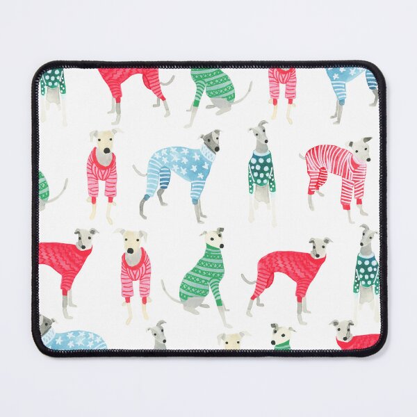 Item preview, Greyhounds whippets in Christmas Pyjamas Pyjamas sweaters Cute funny Sighthound Dog Lover Gift designed and sold by Hillary Holt.