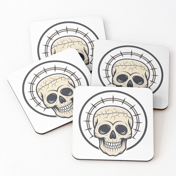 Item preview, Minimalist Cracked Skull Head Icon designed and sold by Kindly Dead.