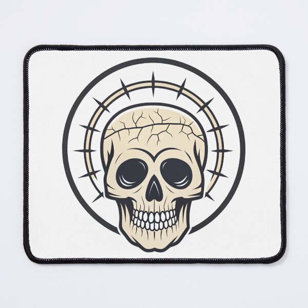 Item preview, Minimalist Cracked Skull Head Icon designed and sold by Kindly Dead.