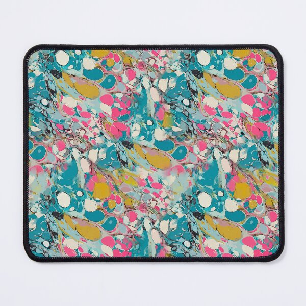 Item preview, Marbled antique paper in pink and teal designed and sold by SophieClimaArt.
