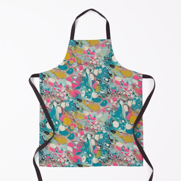 Item preview, Marbled antique paper in pink and teal designed and sold by SophieClimaArt.