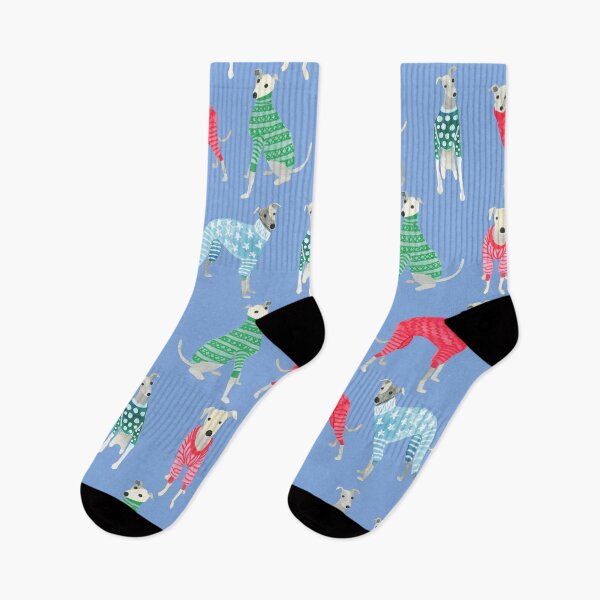 Item preview, Greyhounds whippets in Christmas Pyjamas Pyjamas sweaters Cute funny Sighthound Dog Lover Gift designed and sold by Hillary Holt.