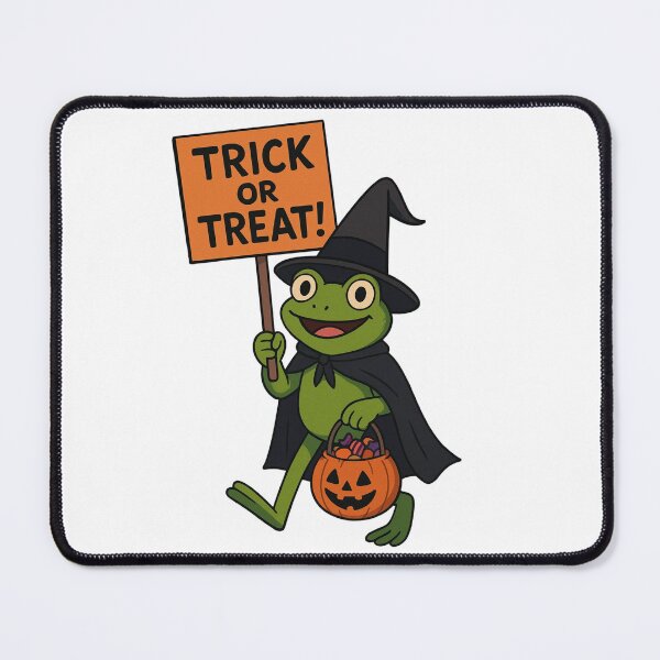 Item preview, Trick or Treat Frog – Halloween Witch Frog Illustration designed and sold by erbens07.