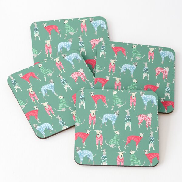 Item preview, Greyhounds whippets in Christmas Pyjamas Pyjamas sweaters Cute funny Sighthound Dog Lover Gift designed and sold by Hillary Holt.