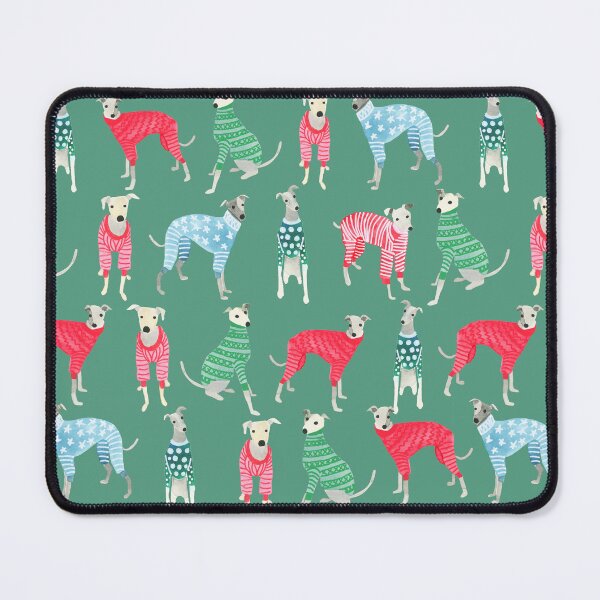 Item preview, Greyhounds whippets in Christmas Pyjamas Pyjamas sweaters Cute funny Sighthound Dog Lover Gift designed and sold by Hillary Holt.