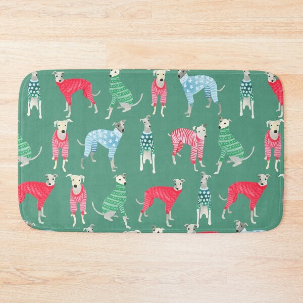 Item preview, Greyhounds whippets in Christmas Pyjamas Pyjamas sweaters Cute funny Sighthound Dog Lover Gift designed and sold by Hillary Holt.