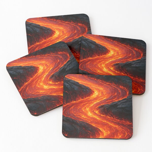 Item preview, Magmatic fire river - Lava river close up designed and sold by SassyArtistry.