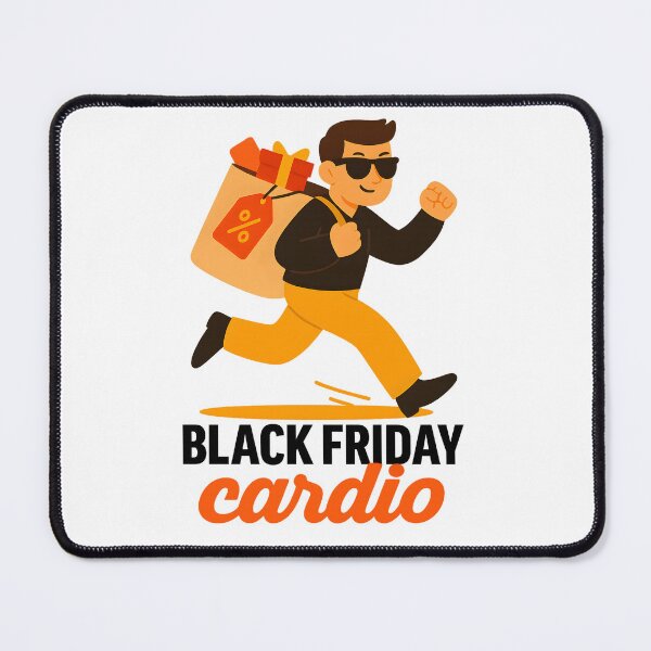 Item preview, Black Friday Cardio Funny Shopping Design for Deal Lovers designed and sold by Anna Koneva.
