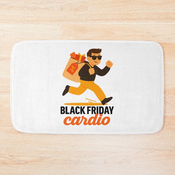 Item preview, Black Friday Cardio Funny Shopping Design for Deal Lovers designed and sold by Anna Koneva.