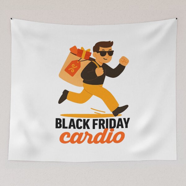 Item preview, Black Friday Cardio Funny Shopping Design for Deal Lovers designed and sold by Anna Koneva.
