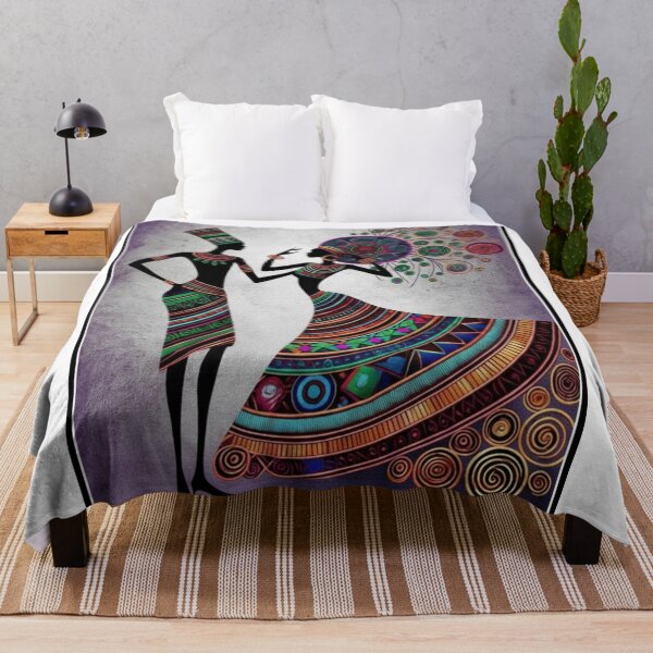 Item preview, Vibrant African Tribal Art designed and sold by Big18shop.