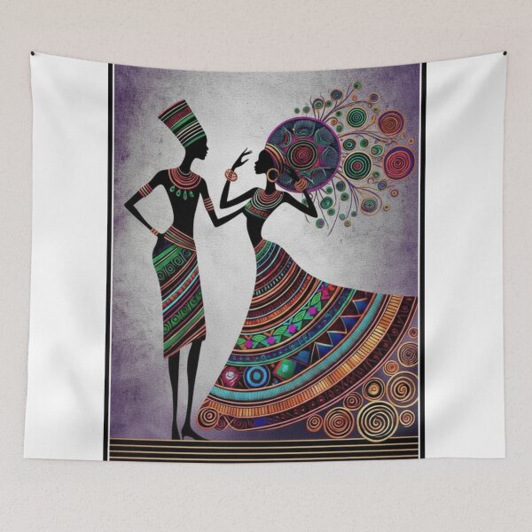 Item preview, Vibrant African Tribal Art designed and sold by Big18shop.