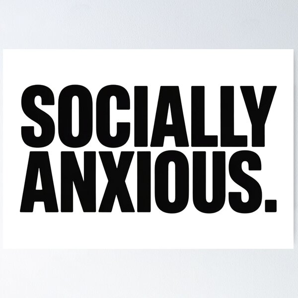 Item preview, Socially Anxious designed and sold by Hairball-Pets.