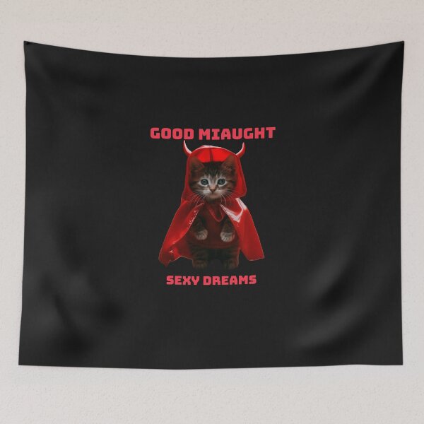 Item preview, GOOD NIGHT - SEXY DREAMS Devil Kitty designed and sold by JusTiceT-shirts.
