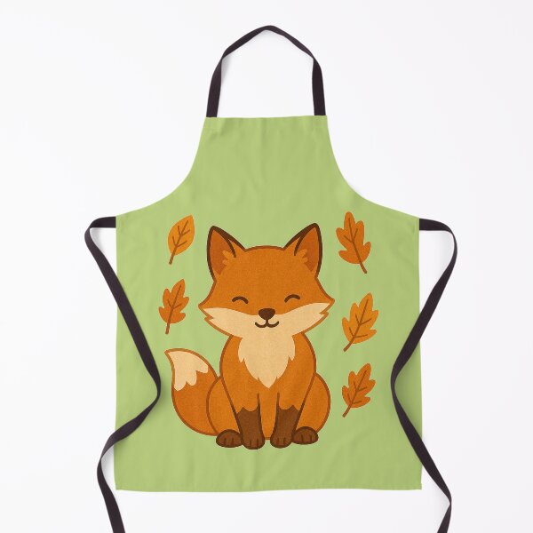 Item preview, Cute Autumn Fox with Falling Leaves – Cozy Woodland Animal Illustration designed and sold by CanvasFox.