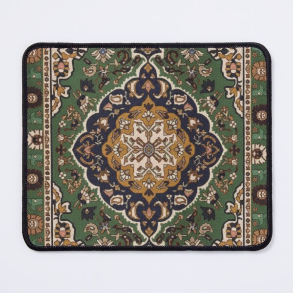 Item preview, Emerald Green Moroccan Style Rug designed and sold by designwiss.