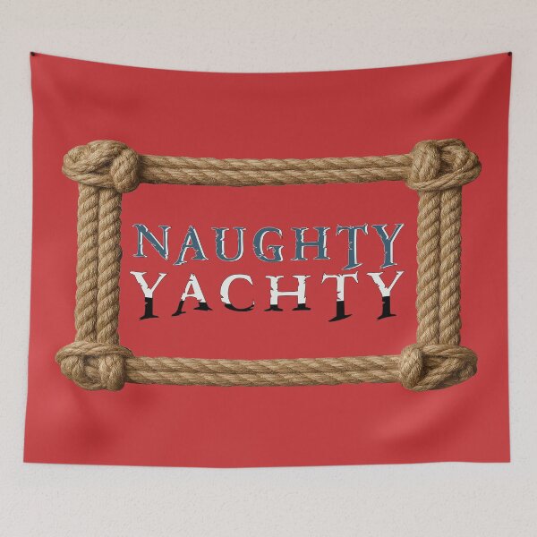 Item preview, Naughty Yachty – Funny Boating Pun Design designed and sold by Fun Funky Designs.