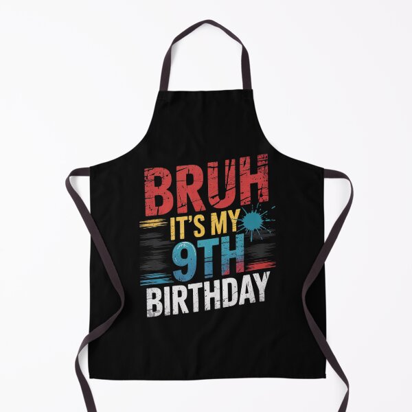 Item preview, Bruh It's My 9th Birthday I'm 9 Year Old Birthday for Boys  designed and sold by HuValverdeArt.