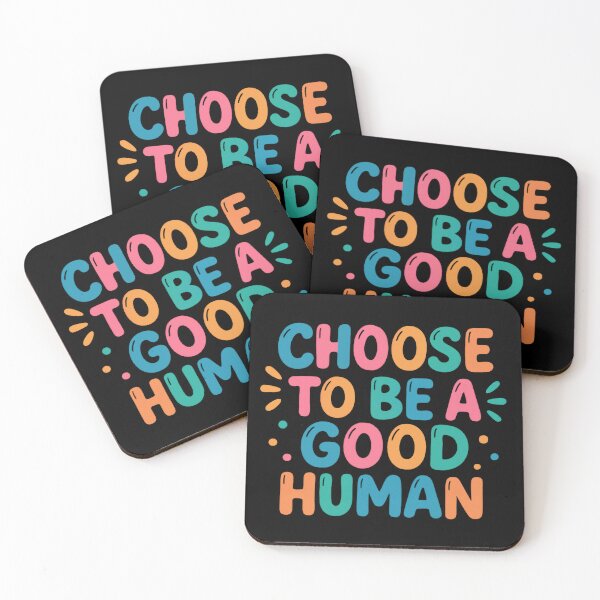 Item preview, Choose To Be A Good Human Retro Lettering designed and sold by SassyArtistry.