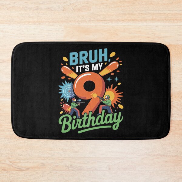 Item preview, Bruh It's My 9th Birthday Paintball 9 Year Old Bday Boy  designed and sold by HuValverdeArt.