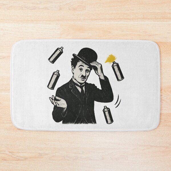 Item preview, Charlie Chaplin Street Art | Spray Can Juggler designed and sold by Bratak.