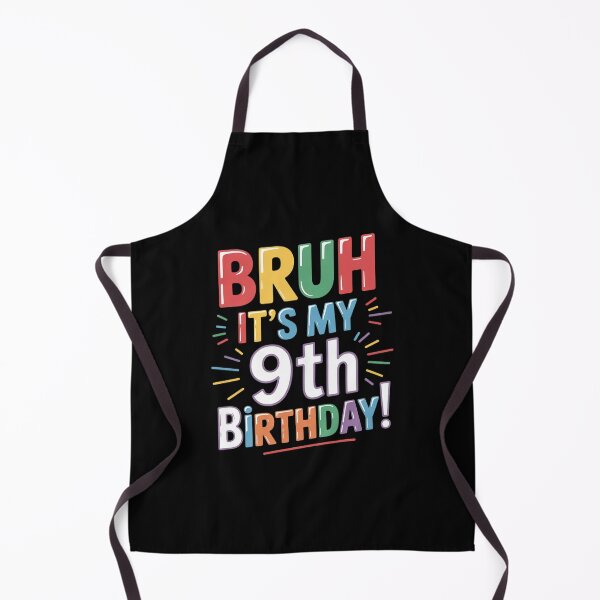 Item preview, Bruh It's My 9th Birthday Party Nine 9 Year Old Boys Girls designed and sold by HuValverdeArt.
