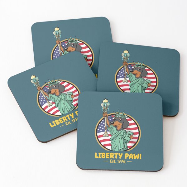 Item preview, Liberty Paw! – Patriotic Pup Edition DARK BACKGROUND designed and sold by CARPIO Creations.