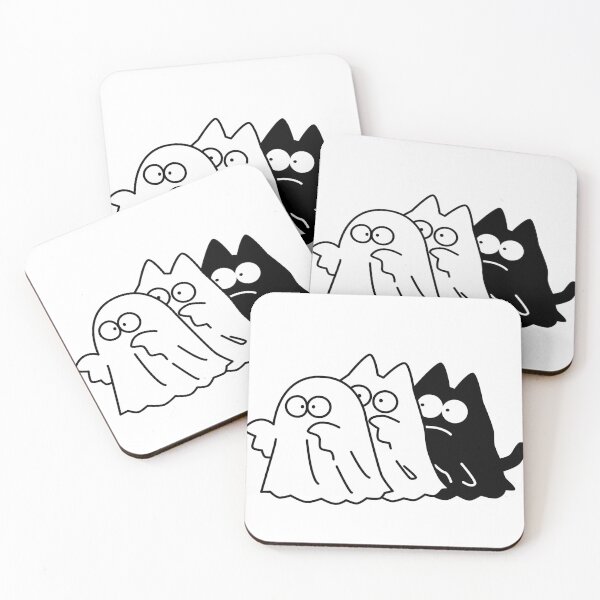 Item preview,  Two Ghosts and Cat – Kawaii Halloween Clipart designed and sold by LittleSmileLab.