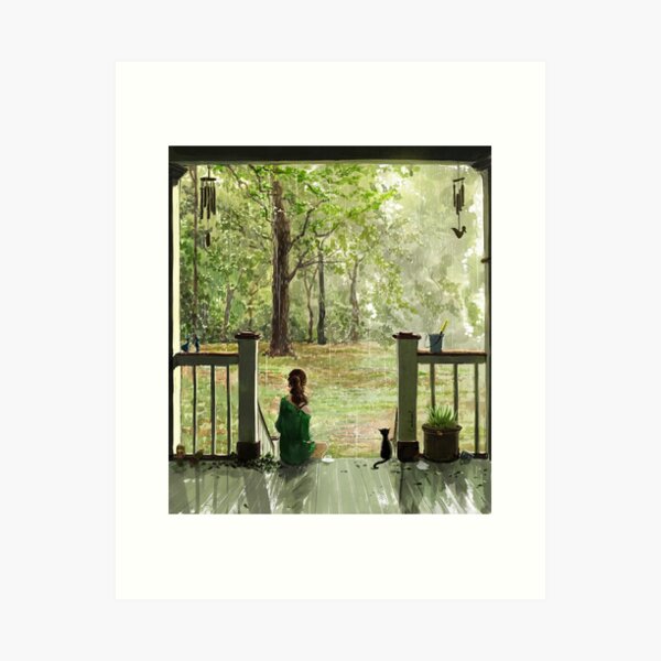 Vista previa del artículo con la obra «suave lluvia», diseñado y vendido por endmion1.