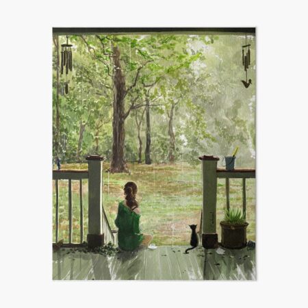 gentle rain Art Board Print