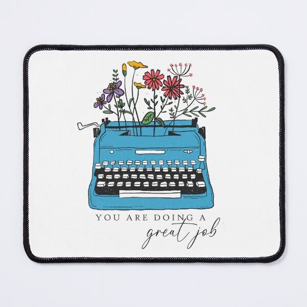 Item preview, Floral Typewriter Positive Affirmation designed and sold by QuietBloom80.
