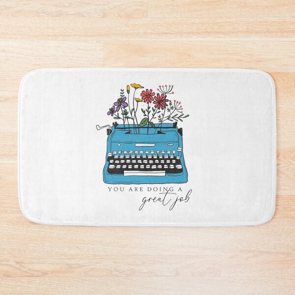 Item preview, Floral Typewriter Positive Affirmation designed and sold by QuietBloom80.