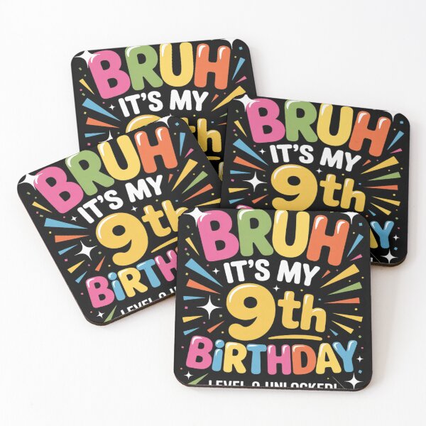 Item preview, Bruh It's My 9th Birthday Sign My 9 Years Old Birthday 7  designed and sold by GGrizeldaRivas.