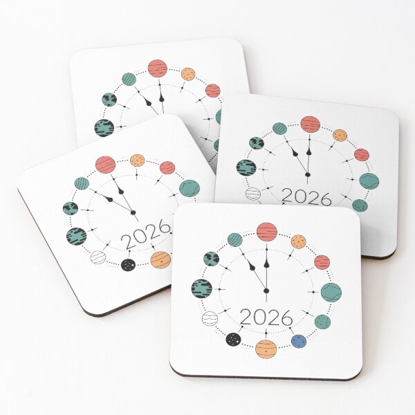 Item preview, Solar System Clock 2026 – Midnight of the Universe designed and sold by mo-carnival.