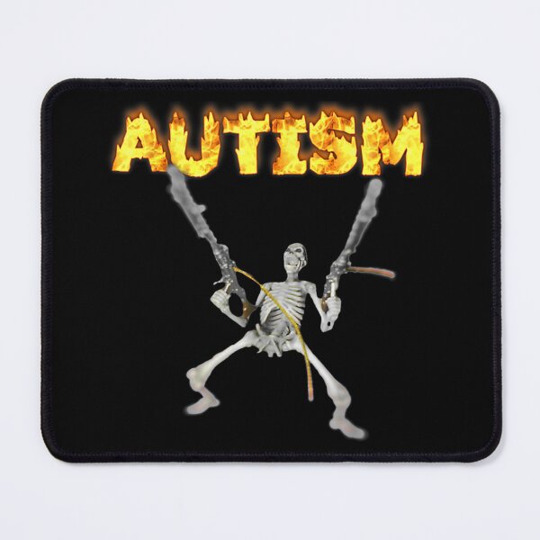 Item preview, Autism Hell Yeah - Crazy Skeleton designed and sold by lyneprints.