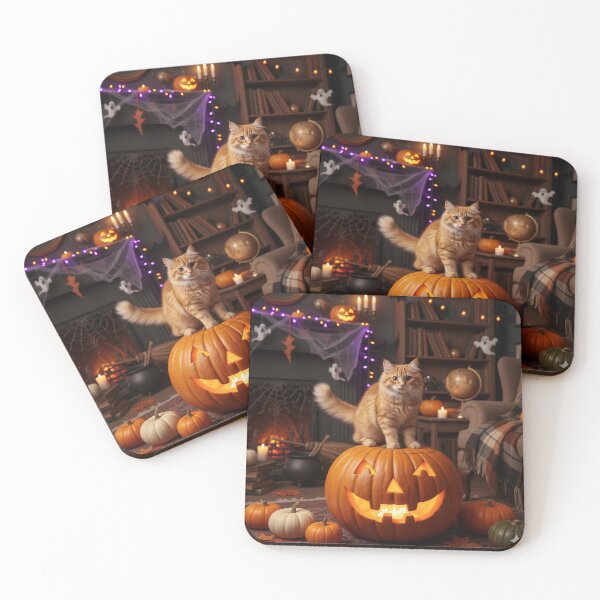Item preview, Fluffy Feline's Halloween Fun designed and sold by KhongKwan.