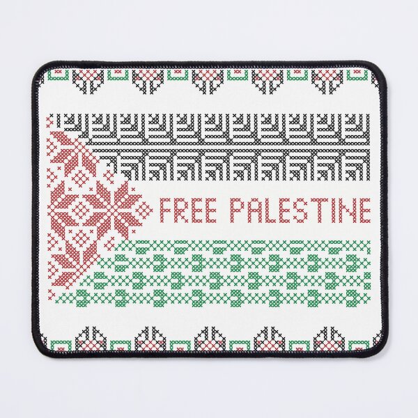 Item preview, Palestine Flag Palestinian Traditional Tatreez Embroidery Pattern designed and sold by Hurriyyatee.