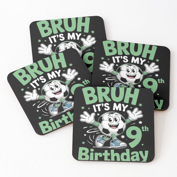 Item preview, Bruh It's My 9th Birthday Soccer Player Boy 9 Years Old Kids  designed and sold by GGrizeldaRivas.
