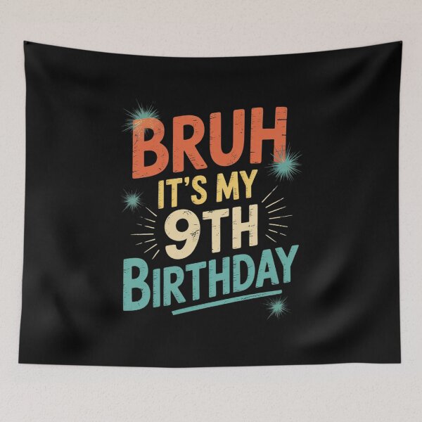 Item preview, Bruh It's My 9th Birthday Son Boy Gamer 9 Year Old Birthday  designed and sold by GGrizeldaRivas.
