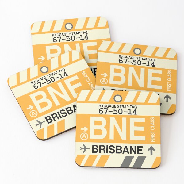 Item preview, BNE Brisbane • Airport Code Art • Jet Age Design designed and sold by YHMDesigns.