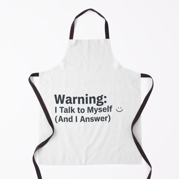 Item preview, Warning I Talk To Myself – Funny Minimalist Quote designed and sold by MofazStyle.