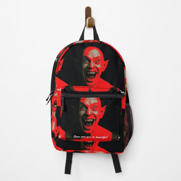 Item preview, Funny face Dracula admiring a beautiful girl in red and black colors and skin tone designed and sold by jotcar.