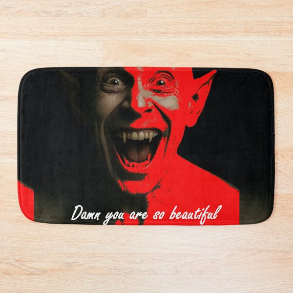 Item preview, Funny face Dracula admiring a beautiful girl in red and black colors and skin tone designed and sold by jotcar.