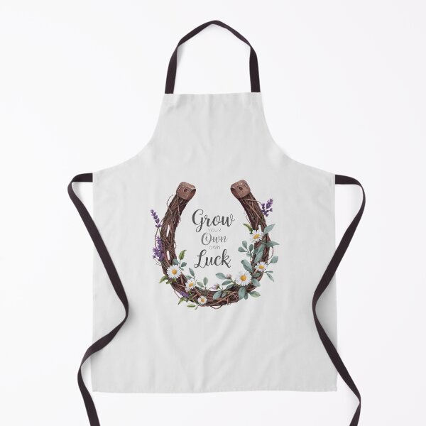 Item preview, Grow Your Own Luck - Boho Botanical Floral Horseshoe designed and sold by MotivAura.