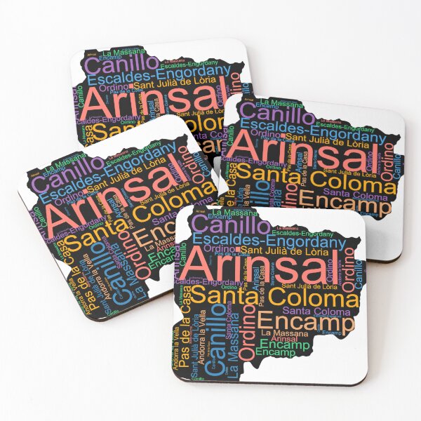 Item preview, Andorra City Names Word Art designed and sold by TheIconSmith.