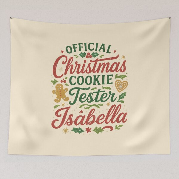 Item preview, Christmas Gift for Isabella – Official Cookie Tester designed and sold by Meandmyshop.