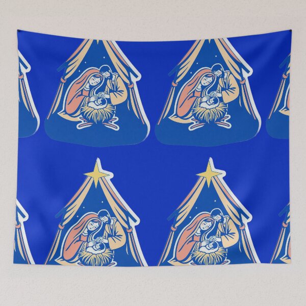 Item preview, Minimalist Nativity Scene , Christmas Holy Family for stikers, magnet, home decor and clothes  designed and sold by TheGaliyaStudio.